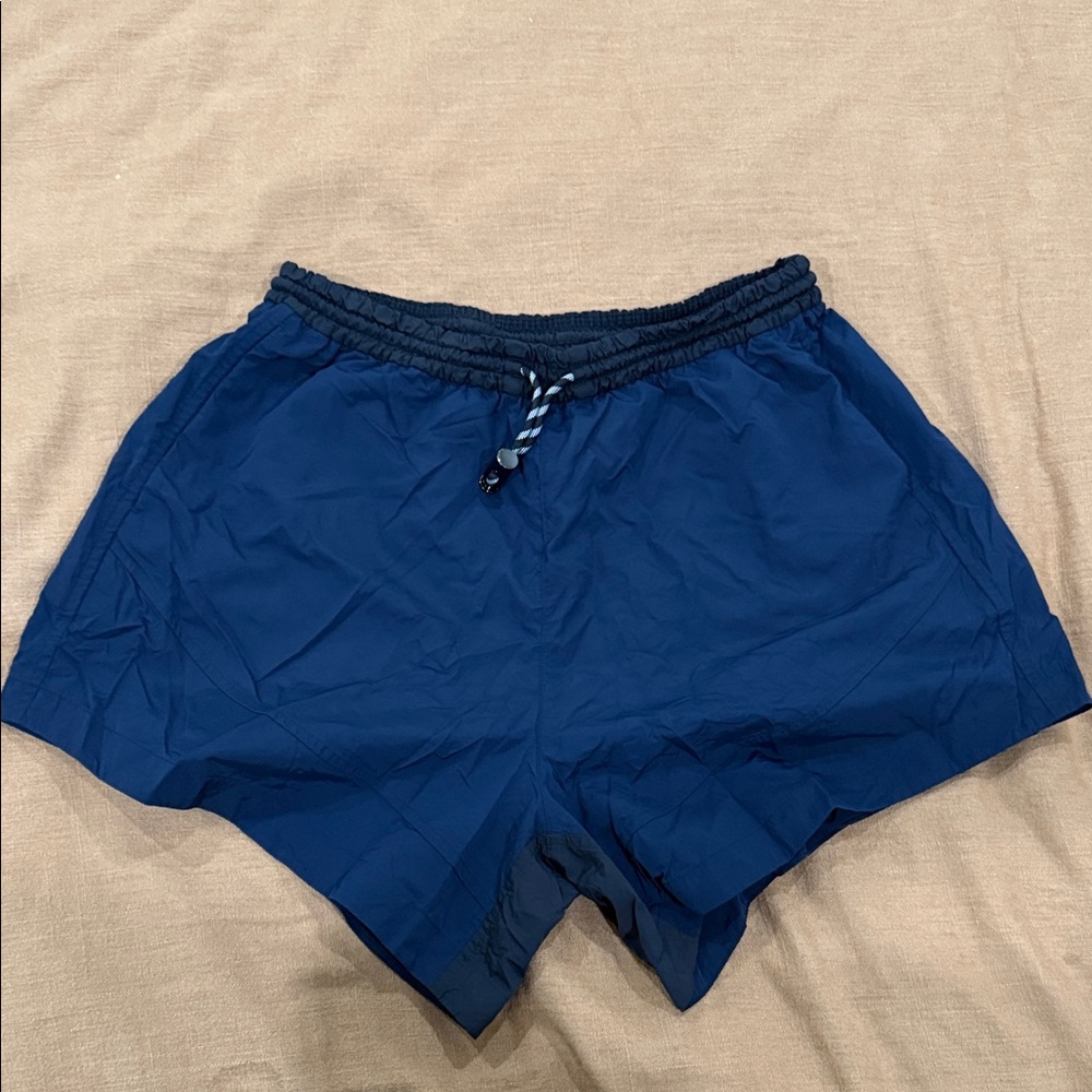 lululemon athletica navy and black nylon shorts